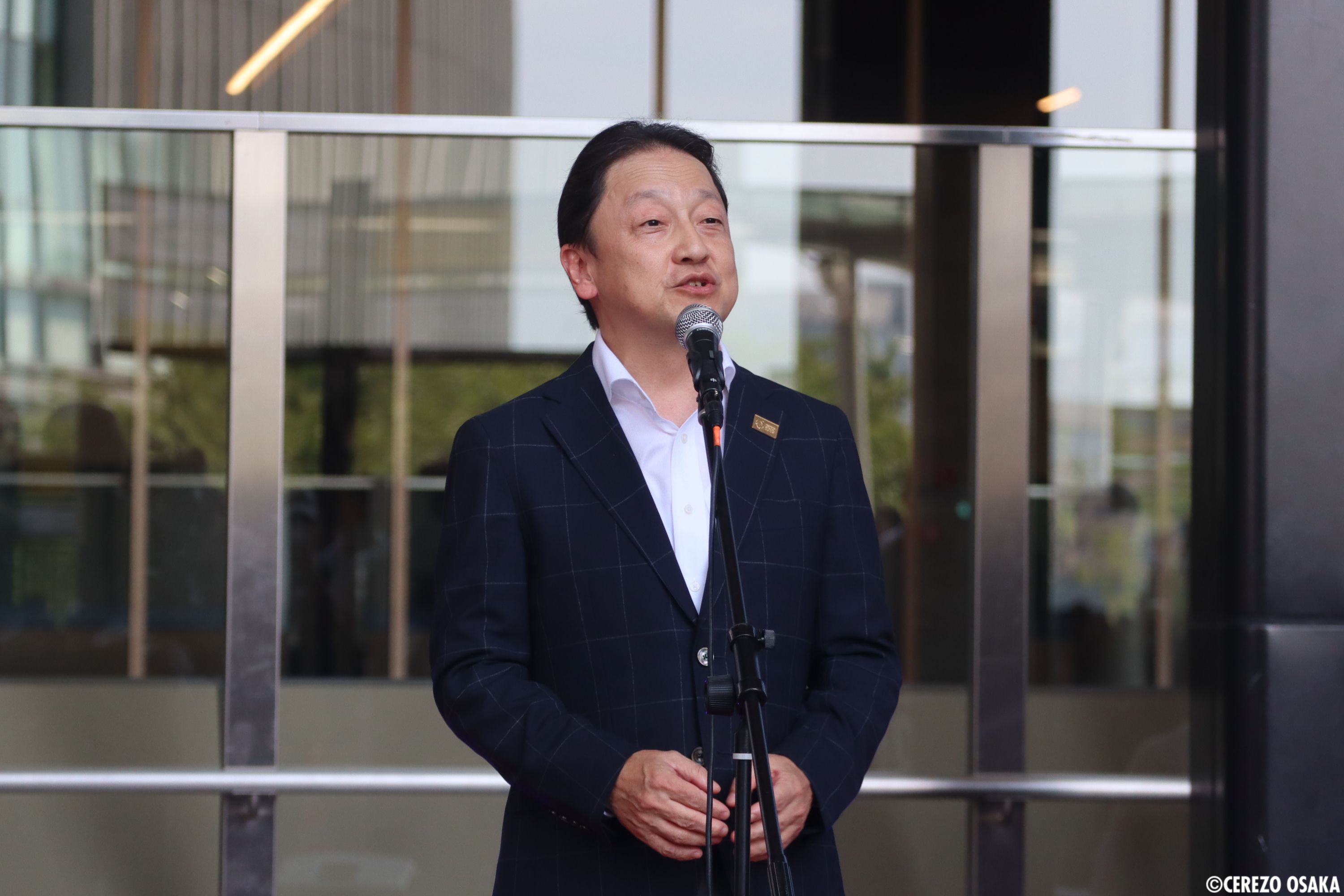 8/1「改正大阪府安全なまちづくり条例」施行キャンペーンに森島寛晃